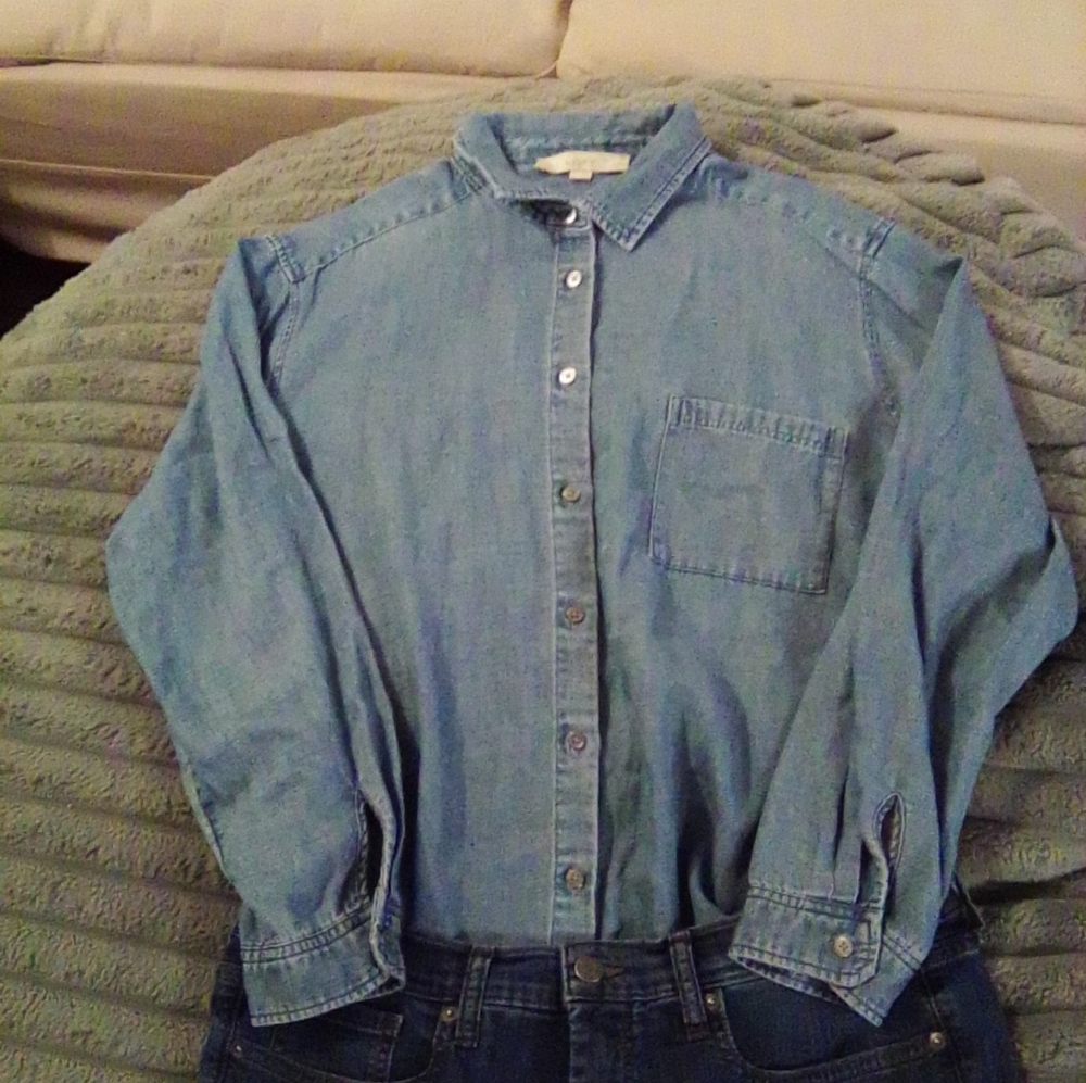 Denim button down - Picture 2 of 4